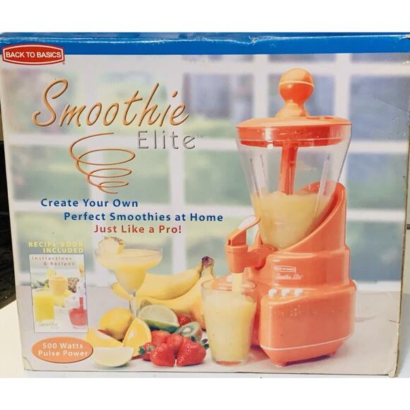 Back To Basics Orange Smoothie Elite Blender 500 Watt Pulse Power SE2000 Tested - Picture 1 of 10
